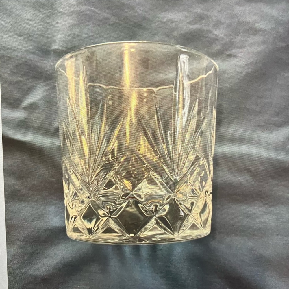 Glencairn Scotland Cut Crystal Whiskey Rocks Glass